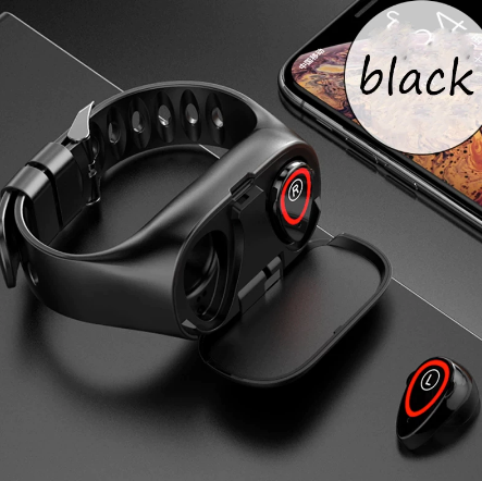 Smart Watch With Wireless Bluetooth Earbuds