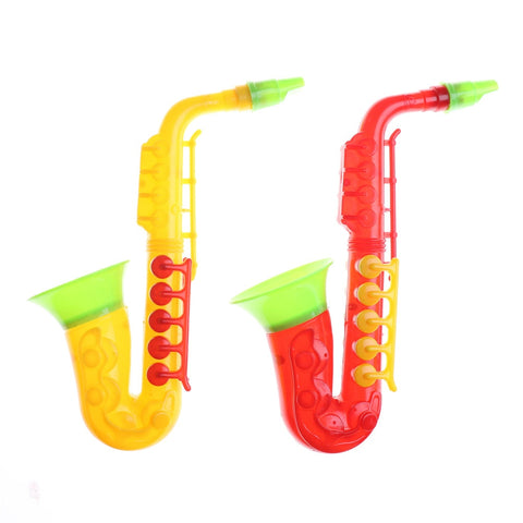 Kids Learning Musical Saxophone Instrument