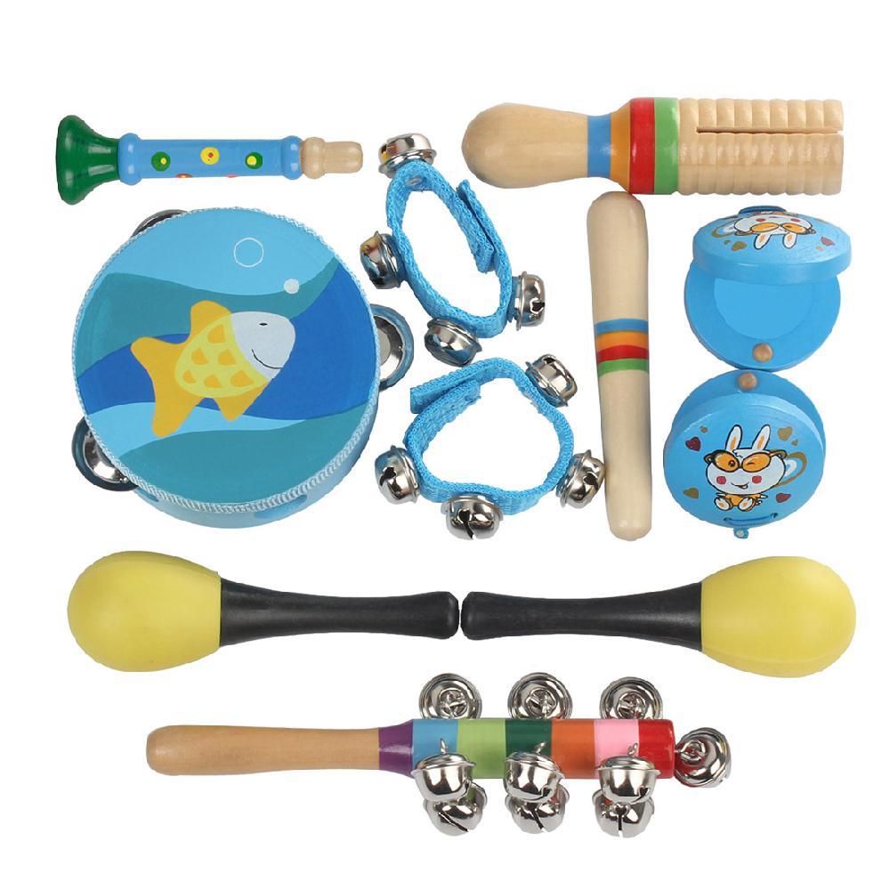 Kids 10pc set Musical Toys Percussion Instruments