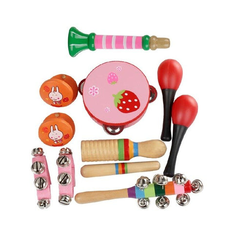 Kids 10pc set Musical Toys Percussion Instruments