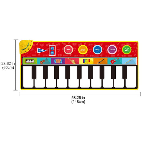 Kids Musical Toys Crawling Piano Carpet Educational Toy