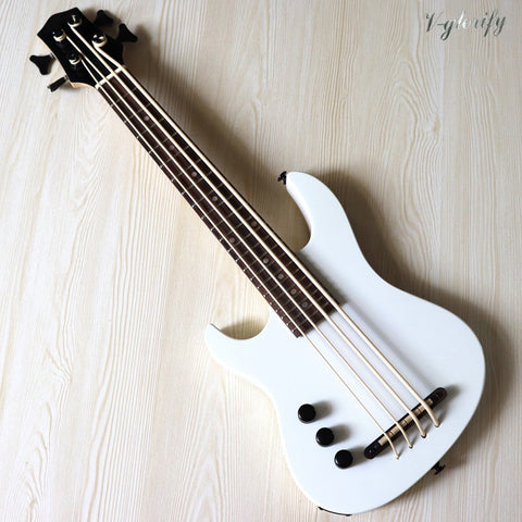 Custom left hand white Electric Bass