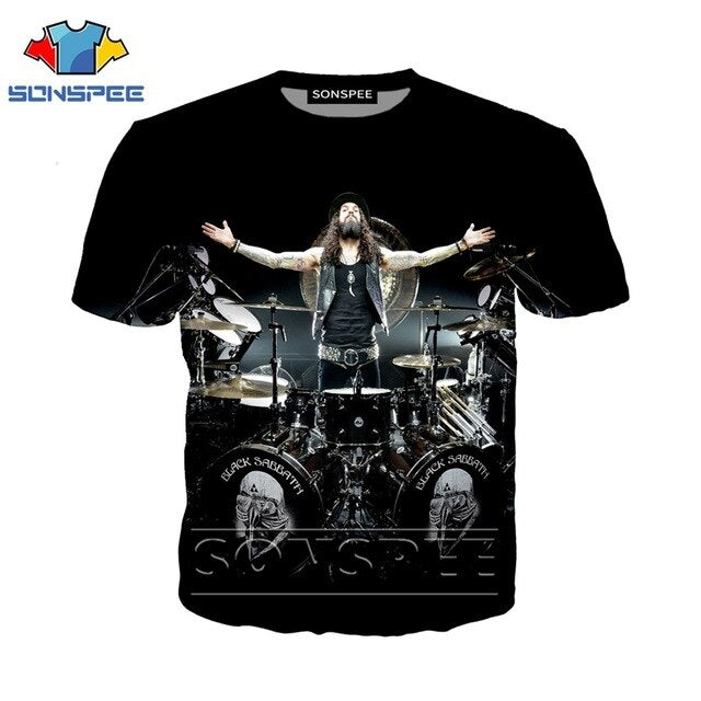 Custom Music Drum T Shirt Fashion