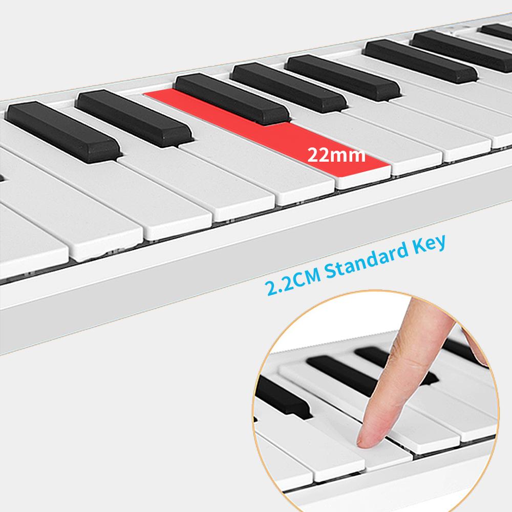 88 Key Folding Portable Electronic Piano Midi keyboard