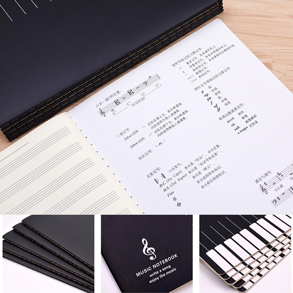 18 Sheets Music Practice Notebook  Universal Five-line Music Notebook