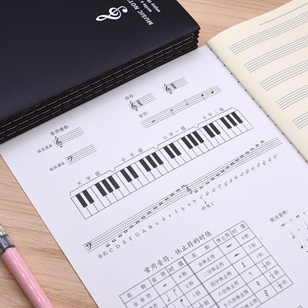 18 Sheets Music Practice Notebook  Universal Five-line Music Notebook