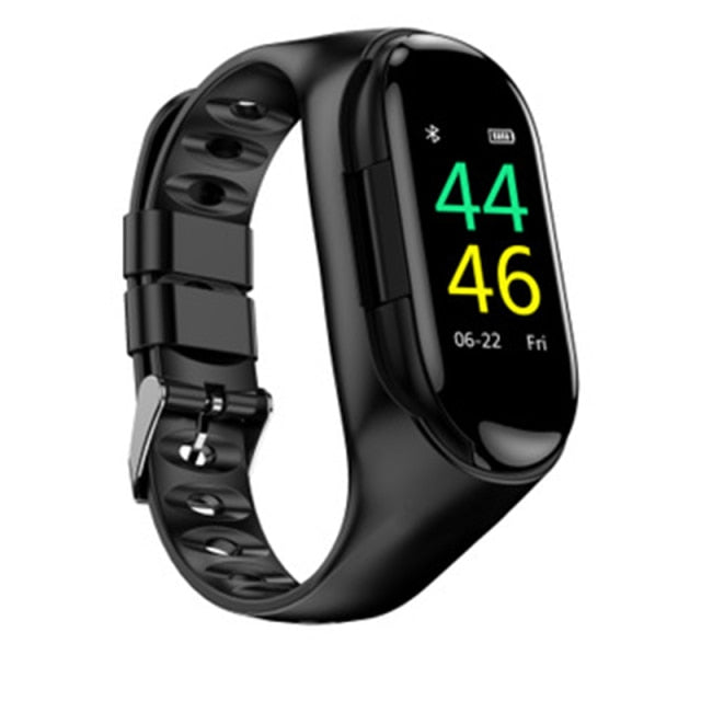 Smart Watch With Wireless Bluetooth Earbuds