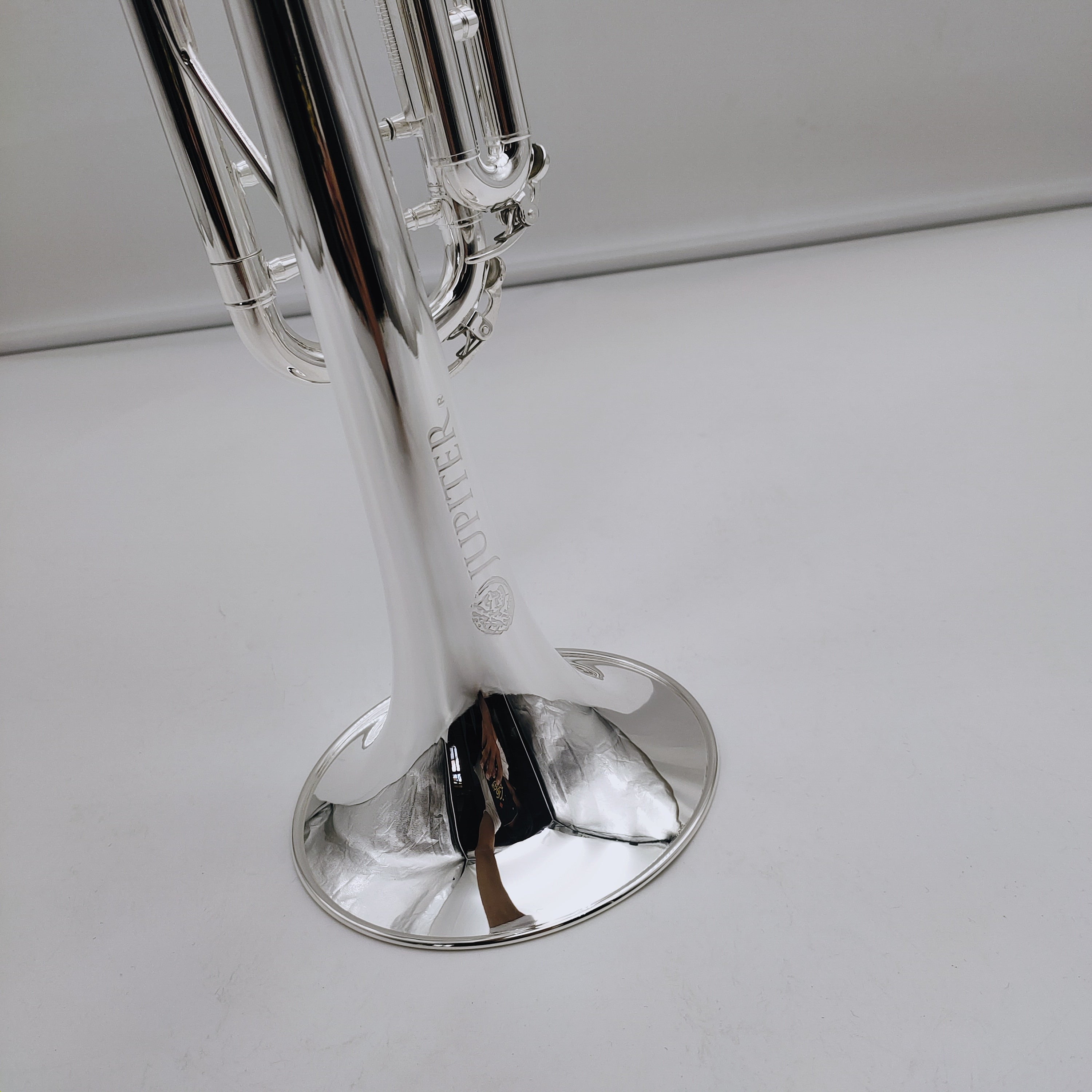 New High Quality Brass Silver Plated Surface Musical Instrument Trumpet With Case