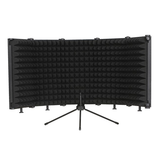 Microphone Isolation Shield High-Density Absorbing Foldable Windshield Sound Insulation Cover