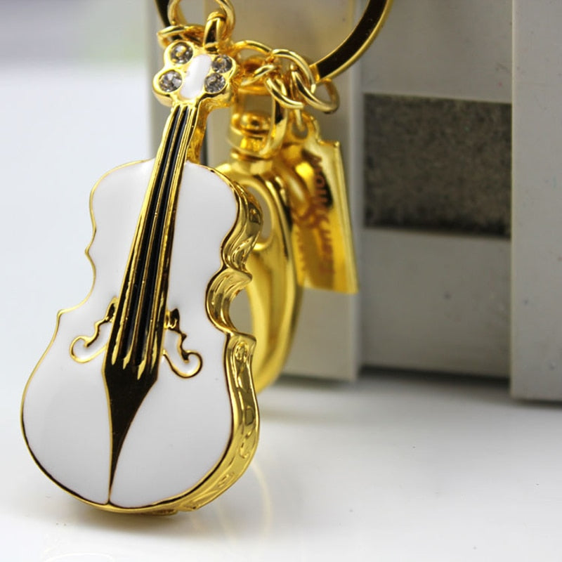 Custom USB Metal Flash Drive High Speed Violin Crystal Pen Drive