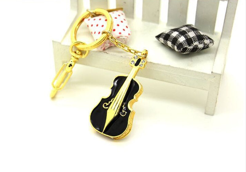 Custom USB Metal Flash Drive High Speed Violin Crystal Pen Drive