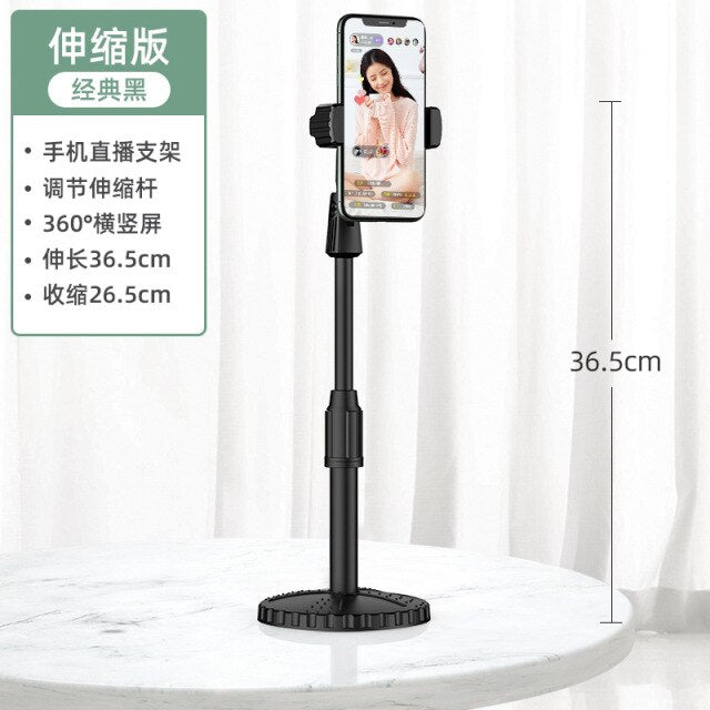 Desktop Mobile Phone Holder Stand 360 Rotate for Facetime, Live Streaming, Youtube