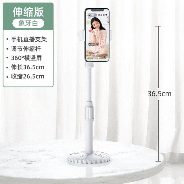 Desktop Mobile Phone Holder Stand 360 Rotate for Facetime, Live Streaming, Youtube