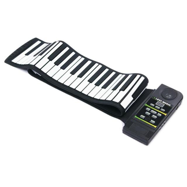 Portable 37/88 Keys Flexible Silicone Roll Up Digital Piano