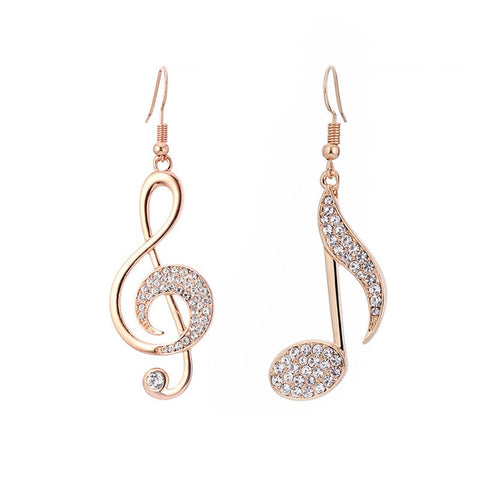 Gold or Silver Music Notes Earrings