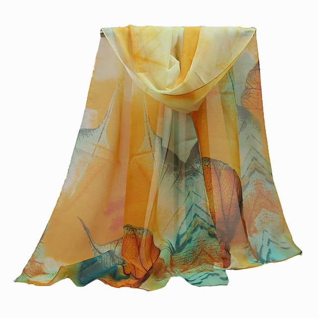 Chiffon Brand Soft Neck Elegant Shawl Scarves