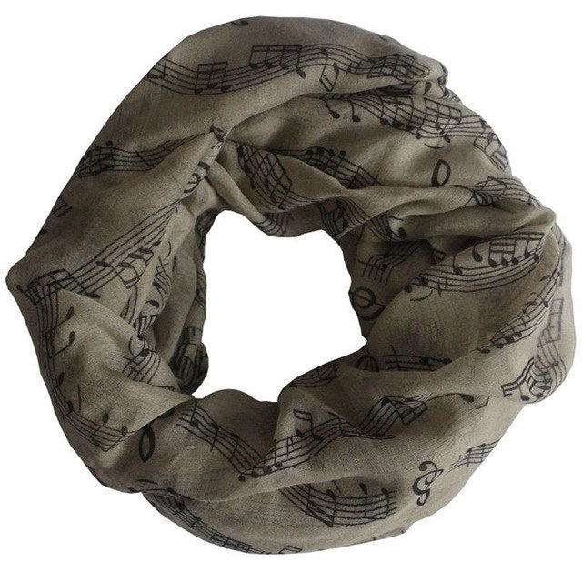 Women | Men Music Note Scarf