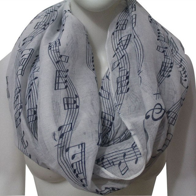 Women | Men Music Note Scarf