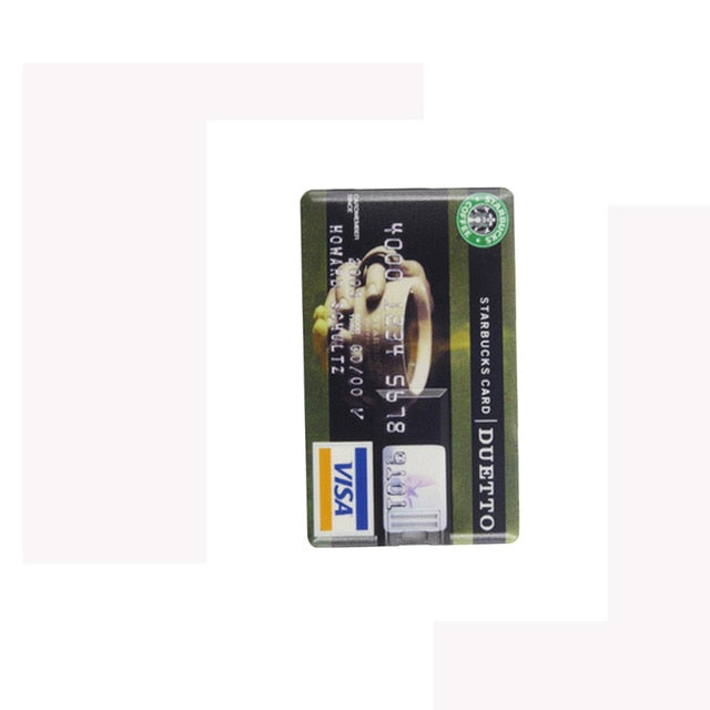 USB Flash Drive 32gb 64gb Bank Credit Card Shape Memory Stick